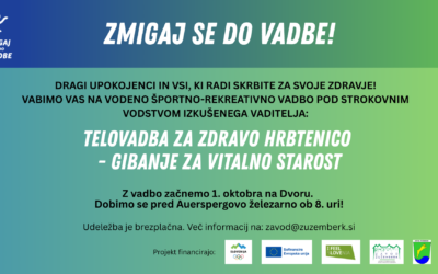 Začetek projekta Zmigaj se do vadbe